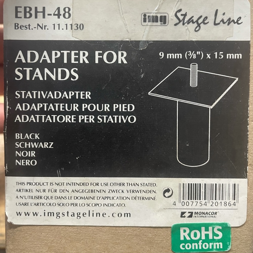 Adapter for light bar on speaker stand